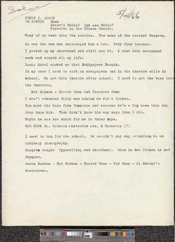 Billy Rose: Manhattan Primitive, 1966-1968 [b001] [f006] [109-110] show page link