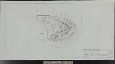 Salishan Lodge, Gleneden Beach, Oregon, site plan for ravine by Barbara Fealy and Marlene Salon [f084] [003] show page link