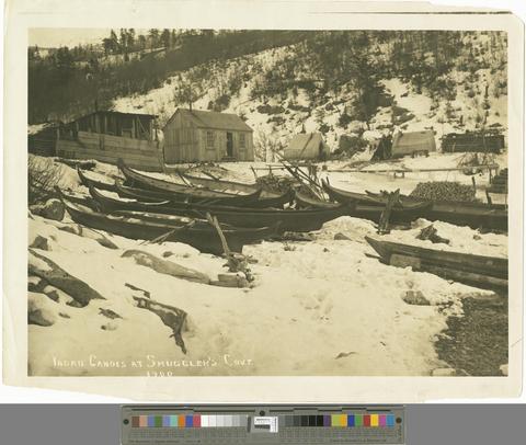 Indian Canoes at Smuggler's Cove, 1900 [PH001] [b009] [1013b]