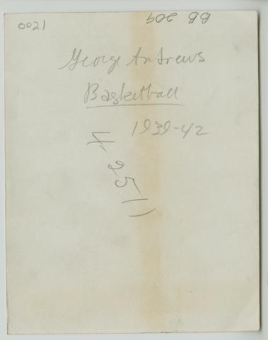 Basketball: Men's, 1940s [22] (verso) show page link