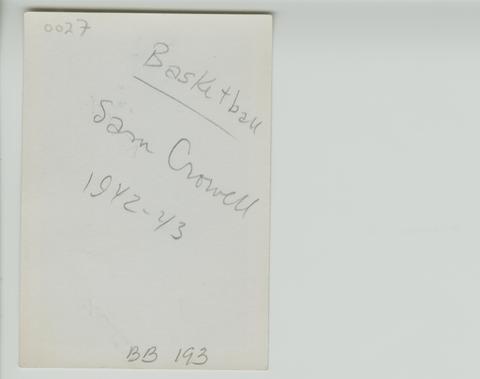 Basketball: Men's, 1940s [29] (verso) show page link