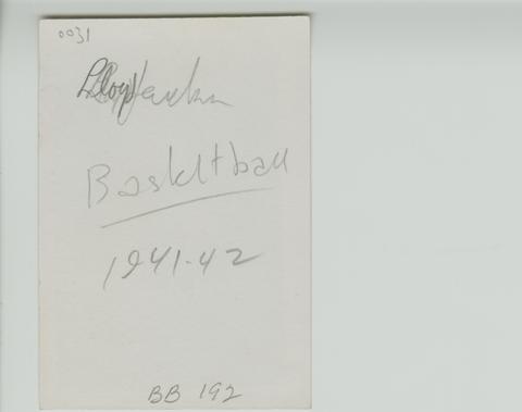 Basketball: Men's, 1940s [38] (verso) show page link