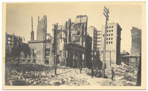 Collier Family; San Francisco Earthquake, Gift [15] (recto) show page link