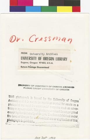 Cressman, Luther [2] (verso) show page link