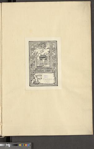 Endpaper with bookplate show page link