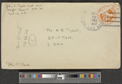 John Edward Tysell, Sr. papers [b001] [f007] [017a] show page link