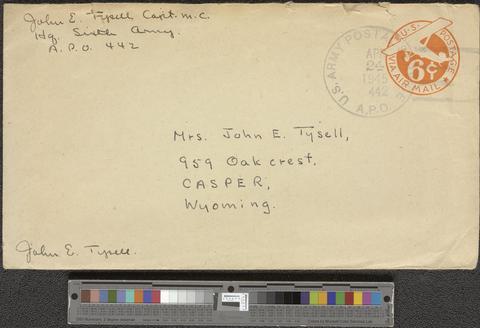 John Edward Tysell, Sr. papers [b001] [f007] [029a] show page link