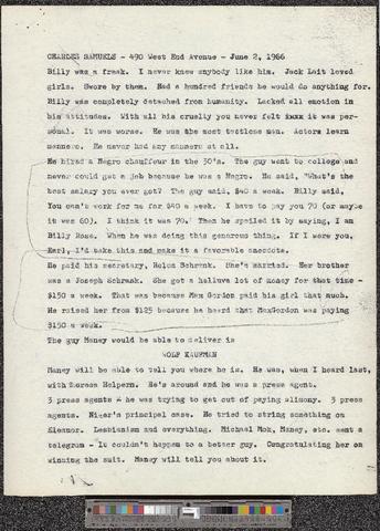 Billy Rose: Manhattan Primitive, 1966-1968 [b001] [f006] [125-148] show page link