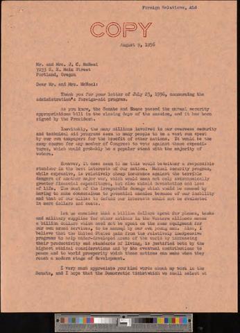 Foreign Relations. Foreign Aid, 1955-1957 [b006] [f019] [153_156] show page link