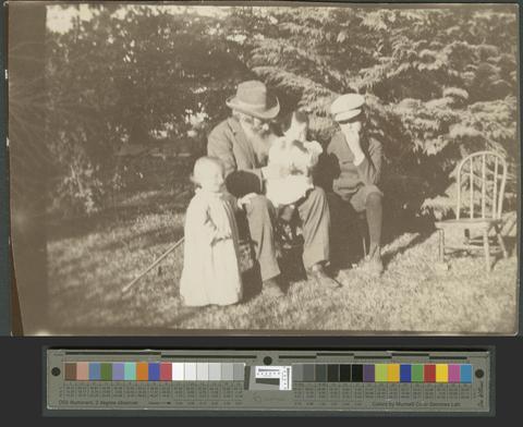 Thomas Condon [Thomas in yard with 3 children] [PH082] [007]