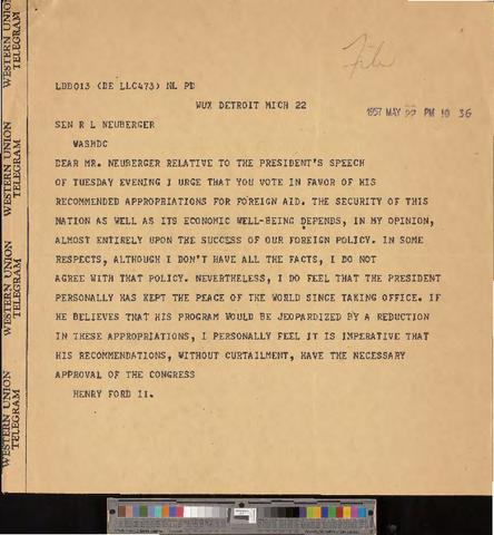 Foreign Relations. Foreign Aid, 1955-1957 [b006] [f019] [251_252] show page link