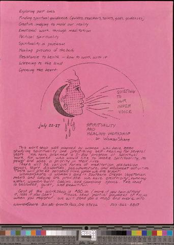 Workshop and visitor materials, c. 1981 [b001] [f001] [003-004]