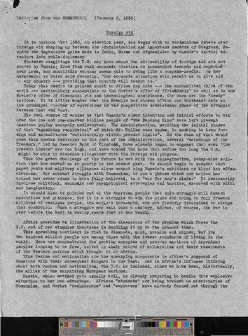 Foreign Relations. Foreign Aid, 1955-1957 [b006] [f019] [057_060] show page link