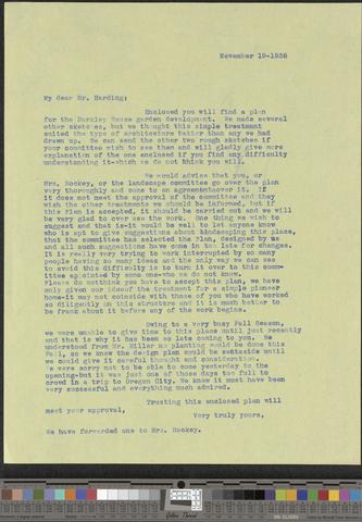 McLoughlin House project correspondence [b003] [f001] [004a] show page link