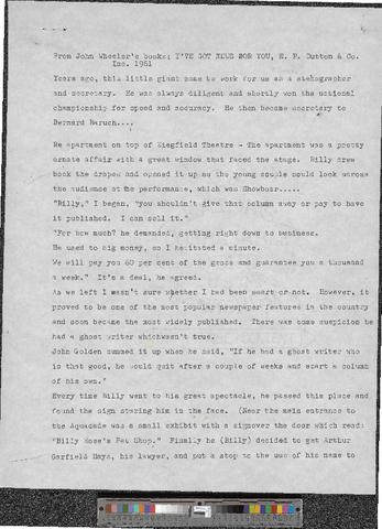 Billy Rose: Manhattan Primitive, 1966-1968 [b001] [f006] [277-286] show page link