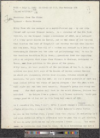 Billy Rose: Manhattan Primitive, 1966-1968 [b001] [f006] [039-058] show page link