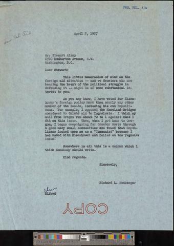 Foreign Relations. Foreign Aid, 1955-1957 [b006] [f019] [183_184] show page link