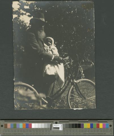 Thomas Condon & Harold Condon on tricycle [Thomas holding baby Harold while sitting on tricycle] [PH082] [015] show page link